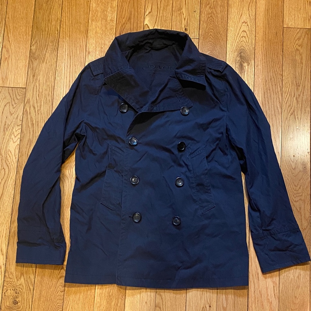 Coach Men's Navy Peacoat